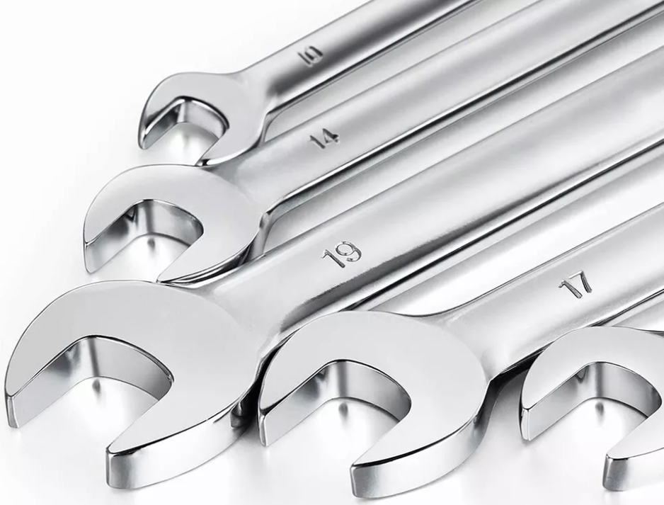 Combination Wrench Set, Chrome, 1/4" - 1 1/4", 16 Pc