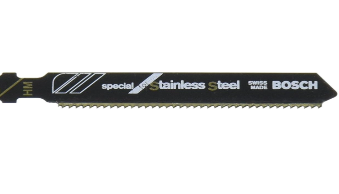 Jig Saw Blades, Carbide Edge For Stainless Steel, 3", 24 TPI, 1 Pk