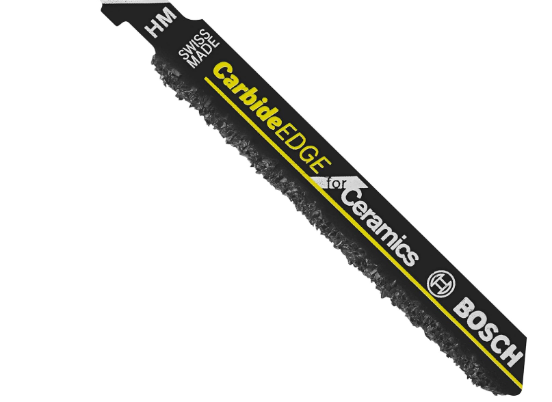 Jig Saw Blades, Carbide Edge For Ceramics, 3", 50 Grit, 1 Pk