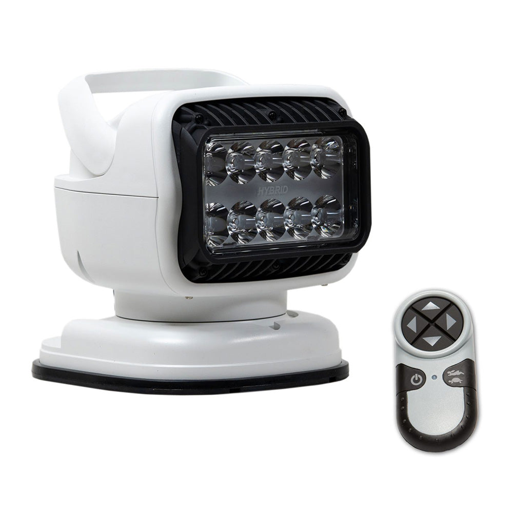 Golight GT Series LED Hybrid Portable Light w/Permanent Shoe Mount Handheld Wireless Remote - 12V - White [79008GT]