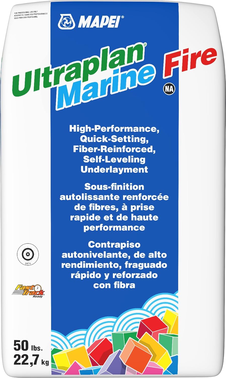 Mapei, Ultraplan Marine Fire, Self-Leveling Cement, 50 LB Bag