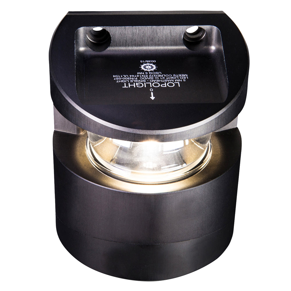 Lopolight Series 300-037 - Masthead Light - 5NM - Vertical Mount - White - Black Housing [300-037-B]