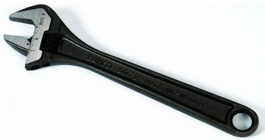 Adjustable Wrench, Phosphated Steel, BAC, 8072, 10''