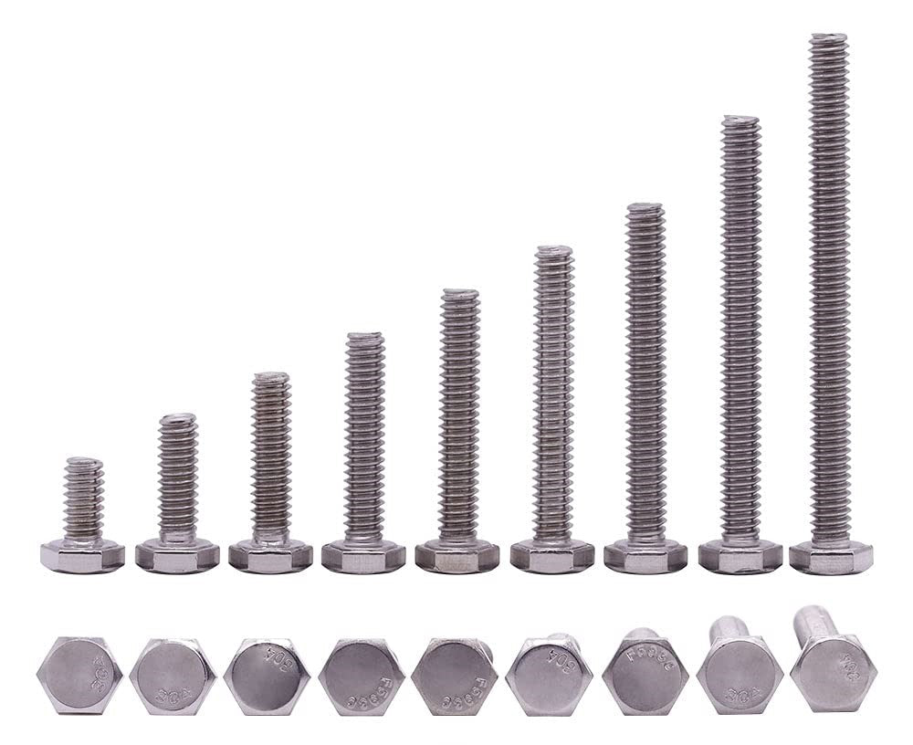 Hex Head Cap Screw, Stainless Steel, M12 x 75, 100-Pack