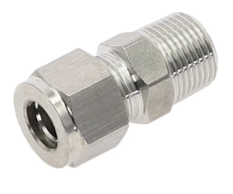 Connector, Male, Chrome