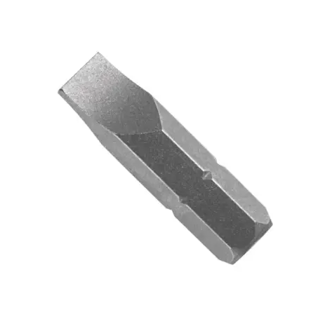 Slotted Insert Bit, 1/4" Hex, Steel