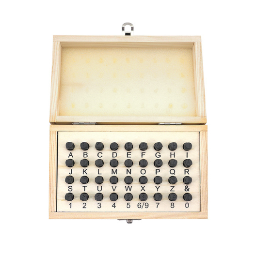 Letter and Number Stamp Set, Hardened Steel Punches, Includes A-Z and 0-9, 36 Pc Set