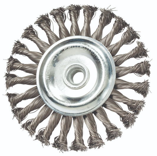Wire Wheel Brush, Knotted, Steel
