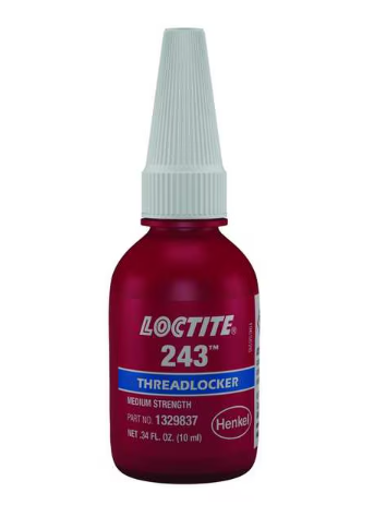 Loctite 243, Primerless Thread locker, Medium Strength, 10 ml