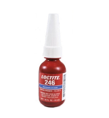 Loctite 246, Thread locker, Medium Strength, High Temp, 10 ml