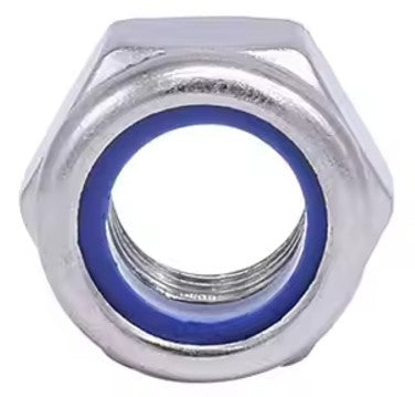 Nylon Insert Lock Nut, Stainless Steel, M18, 25-Pack
