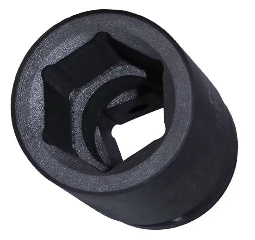 Impact Socket, 1/2" Dr, 6 Point, Black Steel
