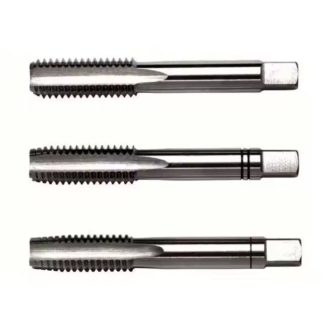Metric Tap Set, Tungsten Steel, Includes Taper, Plug and Bottoming