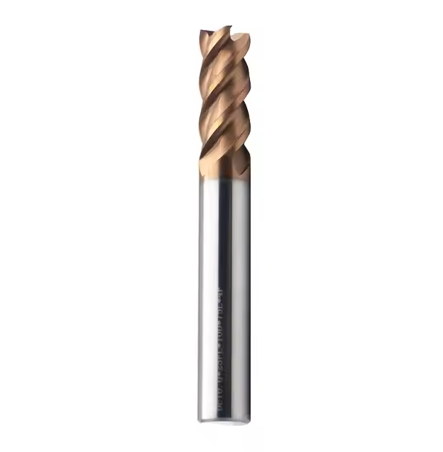 Metric End Mill, Carbide Steel, Single End, 4-Flute